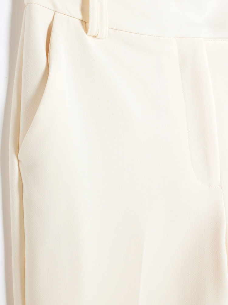 River Island Cream Slim Flare Trousers - Image 6 of 6