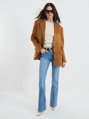 River Island Blue Bootcut Mid Rise Jeans - Image 1 of 6