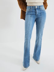 River Island Blue Bootcut Mid Rise Jeans - Image 2 of 6