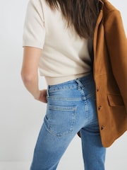 River Island Blue Bootcut Mid Rise Jeans - Image 3 of 6