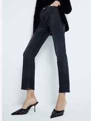 River Island Black Slim Fit High Rise Ankle Jeans - Image 1 of 6