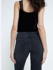 River Island Black Slim Fit High Rise Ankle Jeans - Image 3 of 6