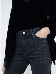 River Island Black Slim Fit High Rise Ankle Jeans - Image 4 of 6