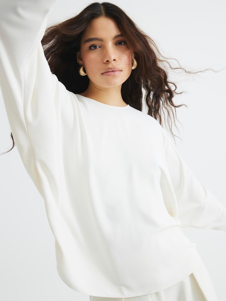 River Island Cream Batwing Top - Image 2 of 6