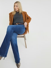 River Island Blue Mid Rise Bootcut Jeans - Image 2 of 4