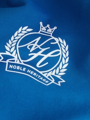 Blue EDIT Graphic Print Zip Through 100% Cotton Hoodie - Image 4 of 4