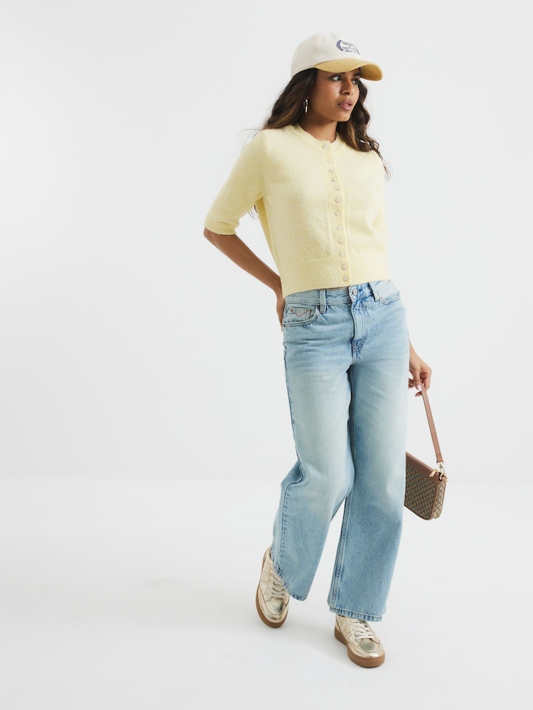 River Island drobna postava; XS gumb pletena jopa - Slika 1 iz 6 River Island drobna postava; XS gumb pletena jopa - Slika 1 iz 6