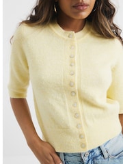 River Island drobna postava; XS gumb pletena jopa - Slika 4 iz 6
