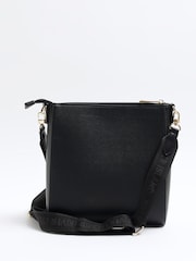 Черный - River Island сумка с длинным ремешком и тиснением - Image 2 of 6