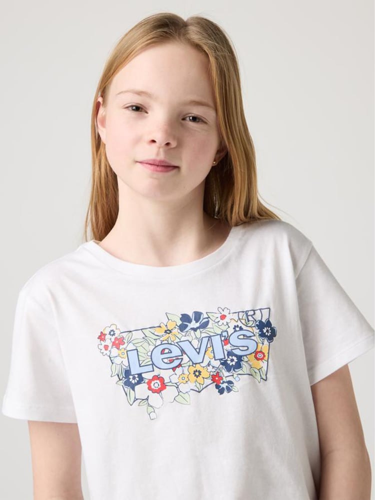 ® Levi's T-shirt met bloemenprint en vleermuismouwen en logo - Image 5 of 10