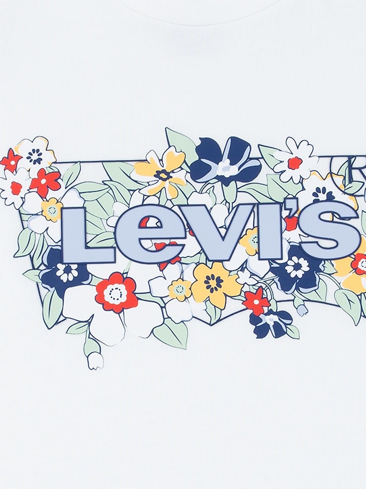 ® Levi's T-shirt met bloemenprint en vleermuismouwen en logo - Image 9 of 10