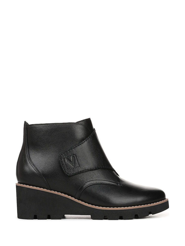 Vionic Womens Abby Wide Fit Arch Support Ankle Black Boots - Bild 1 von 6