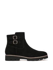 Vionic Womens Carissa Wide Fit Arch Support Ankle Black Boots - Image 1 of 7