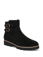 Vionic Womens Carissa Wide Fit Arch Support Ankle Black Boots - Image 3 of 7