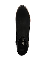 Vionic Womens Carissa Wide Fit Arch Support Ankle Black Boots - Image 6 of 7