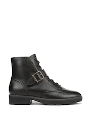 Vionic Womens Catina Wide Fit Arch Support Ankle Black Boots - Image 1 of 6