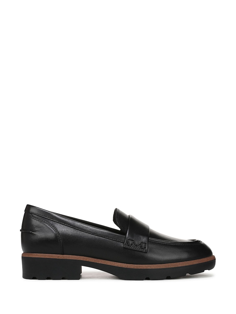 Vionic Womens Cleo Wide Fit Arch Support Black Loafers - Bild 1 von 6