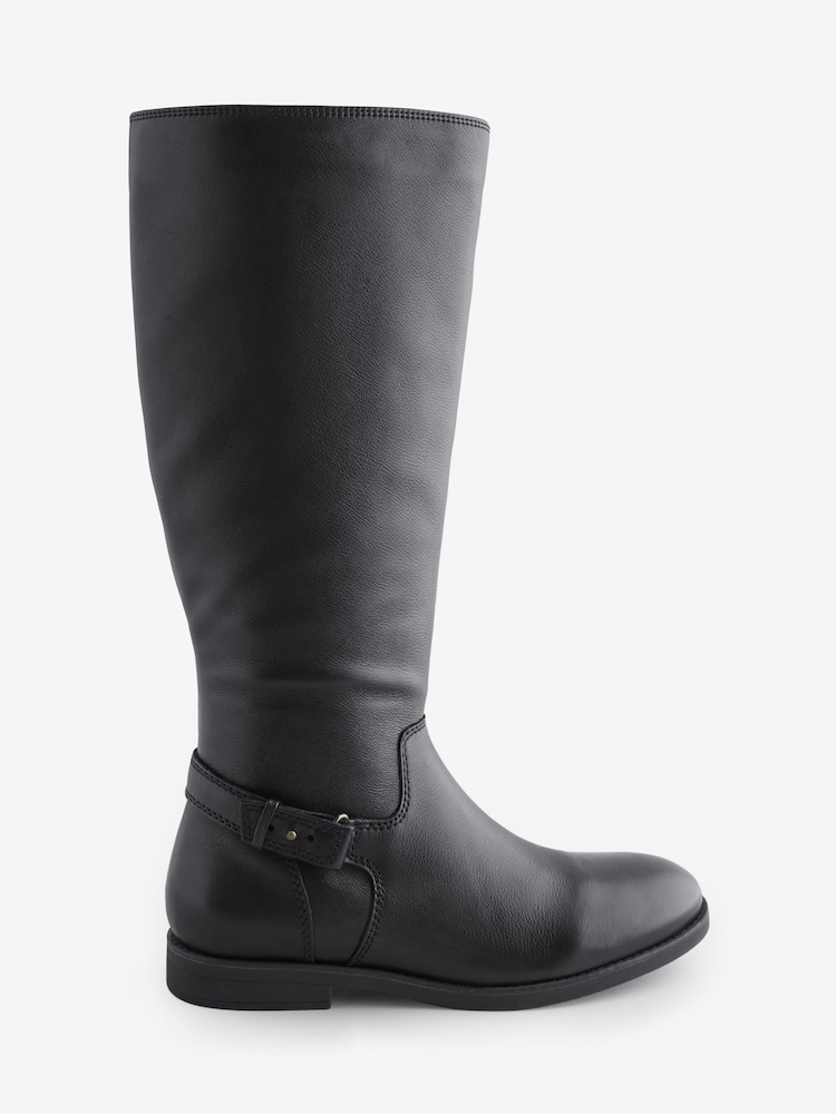 Preto - Vionic Womens Rochelle Wide Fit Knee High Boots - Imagem 1 de 1