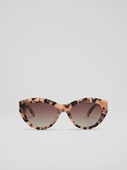 LK Bennett Luana Tort Acetate Cat Eye Sunglass Frame - Image 1 of 1