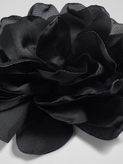 LK Bennett Black Flora Corsage Neck Tie Belt - Image 2 of 2