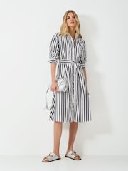 Crew Clothing Company Blue Eleanor 100% Cotton Shirt Dress - Image 1 of 5