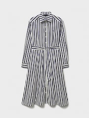 Crew Clothing Company Blue Eleanor 100% Cotton Shirt Dress - Image 5 of 5