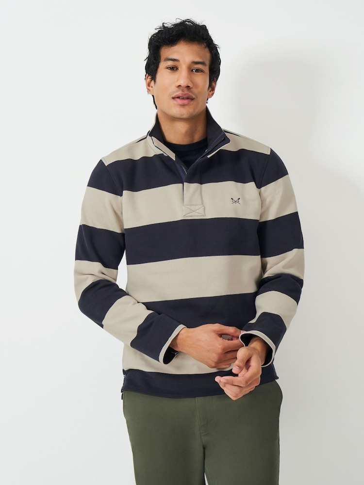 Crew Clothing Company Natural Waterside Graphic Padstow - Image 1 of 5