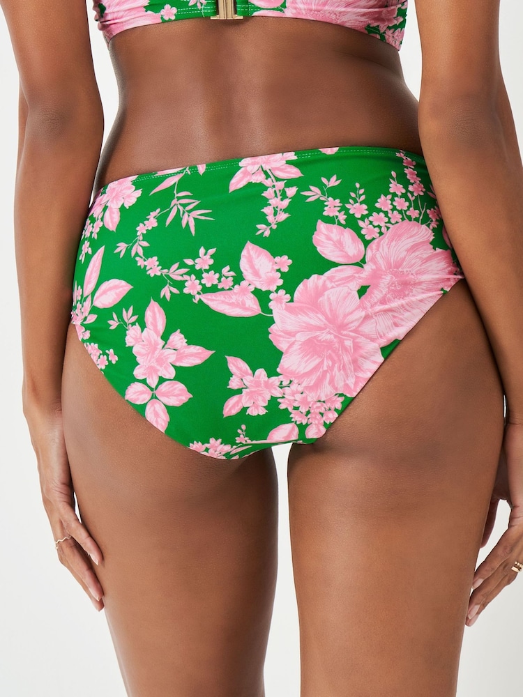 Crew Clothing Green Twist Bikini Bottoms - Image 3 of 5