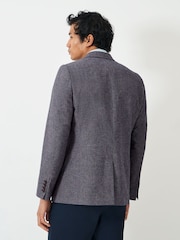 Crew Clothing Company Blue Fortescue Linen Blazer - Image 2 of 5