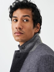 Crew Clothing Company Blue Fortescue Linen Blazer - Image 4 of 5