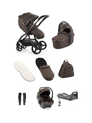 Egg Chocolate Velvet 3 Luxury Bundle with Egg Shell Car Seat Velvet - Image 1 of 5