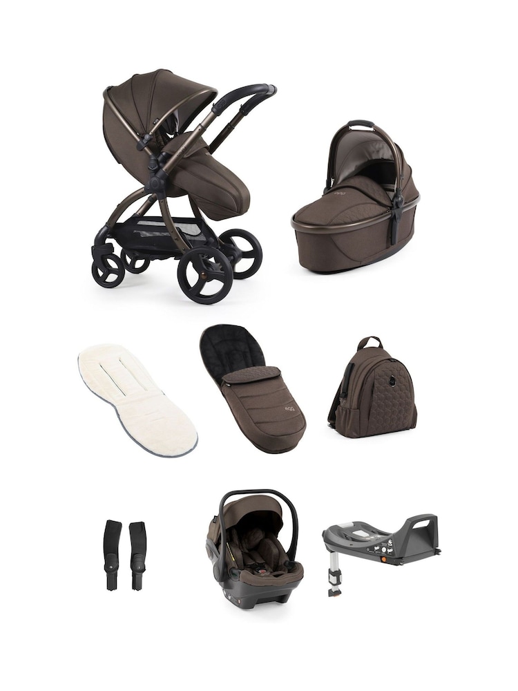 Egg Chocolate Velvet 3 Luxury Bundle with Egg Shell Car Seat Velvet - Image 1 of 5