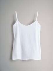 The Set Blue/Grey 7 Pack Thin Strap Vest Tops - Image 2 of 10
