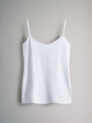 The Set Blue/Grey 7 Pack Thin Strap Vest Tops - Image 3 of 10
