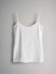 The Set Blue/Grey 7 Pack Thin Strap Vest Tops - Image 8 of 10