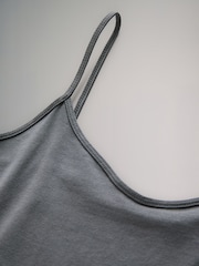 The Set Blue/Grey 7 Pack Thin Strap Vest Tops - Image 9 of 10
