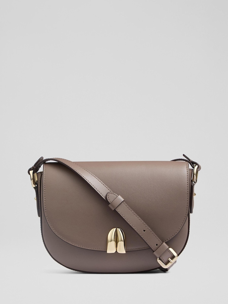 LK Bennett Natural Jodie Smooth Leather Oloid Cross-Body - Image 1 of 4