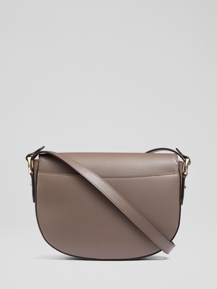 LK Bennett Natural Jodie Smooth Leather Oloid Cross-Body - Image 2 of 4 LK Bennett Natural Jodie Smooth Leather Oloid Cross-Body - Image 2 of 4