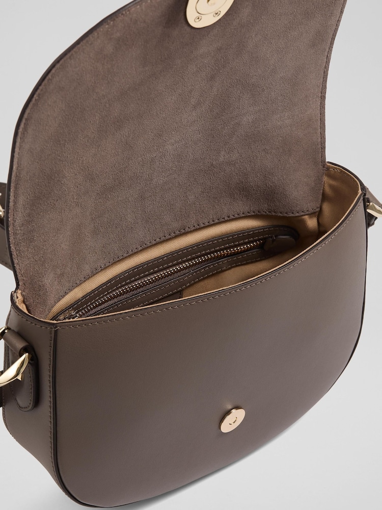 LK Bennett Natural Jodie Smooth Leather Oloid Cross-Body - Image 4 of 4