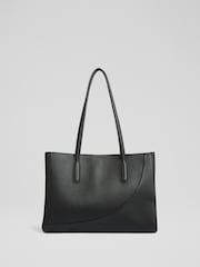 LK Bennett antiga de couro granulado Olivia Tote - Imagem 1 de 4