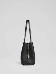 LK Bennett antiga de couro granulado Olivia Tote - Imagem 2 de 4