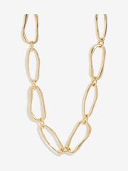 Inicio Gold Tone Polished Link Necklace - Gift Pouch - Image 1 of 3