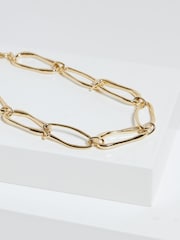 Inicio Gold Tone Polished Link Necklace - Gift Pouch - Image 2 of 3