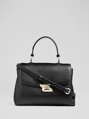 LK Bennett Black Jodie Smooth Leather Oloid Cross-Body - Image 3 of 5