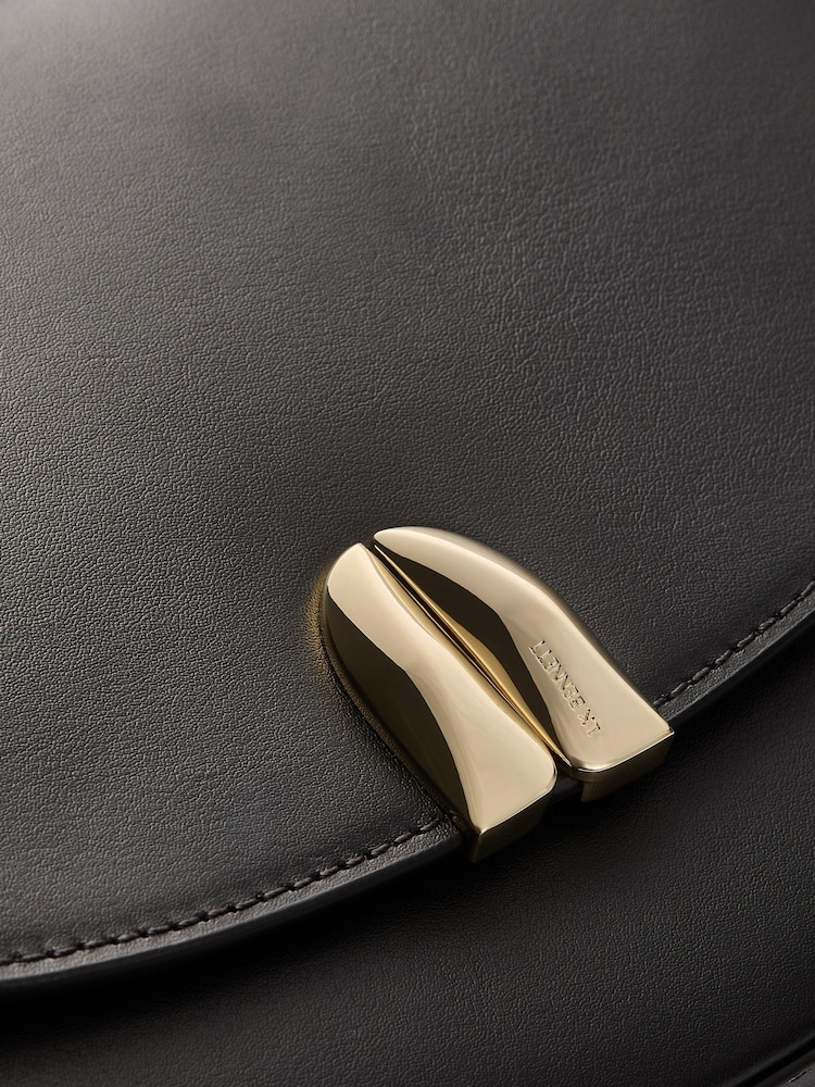 LK Bennett Black Jodie Smooth Leather Oloid Cross-Body - Image 5 of 5