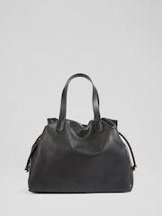 LK Bennett Black Selina Leather Bead Tote - Image 2 of 5