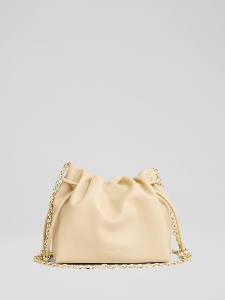 LK Bennett Kendra Light Leather Bead Cross-Body - Imagem 1 de 5