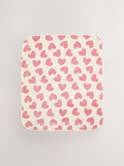 Pink Hearts Fleece Baby Blanket - Image 2 of 5