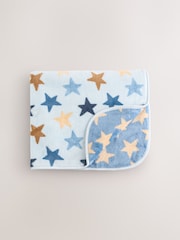 Blue Stars Fleece Baby Blanket - Image 1 of 5