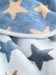 Blue Stars Fleece Baby Blanket - Image 3 of 5